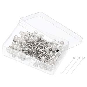 Pearlized Sewing Pins 2 Set Stainless Steel Ball Head Needle